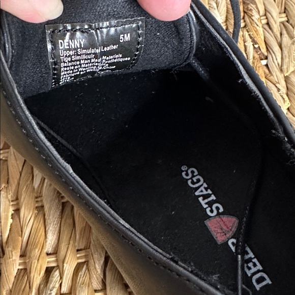 Deer Stags Black Men's Oxfords size 5 - Picture 6 of 7